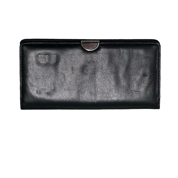 Wilson Genuine Leather Wallet 10 Card Holder indexer 7.5 L x 3.5 x 1” Snap NWT - Picture 3 of 6